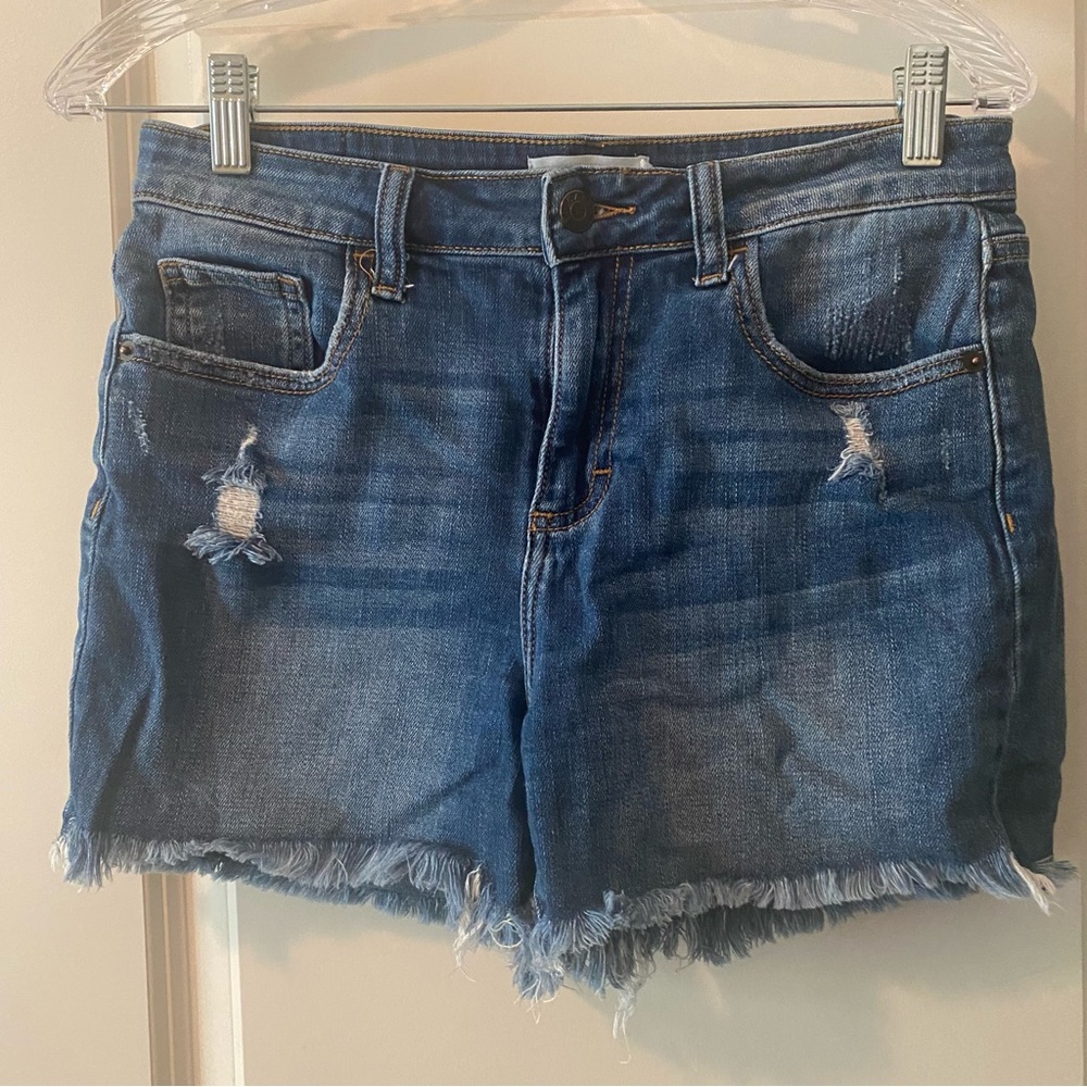 Carly Jean Los Angeles Medium Wash Revy Shorts - Size S
